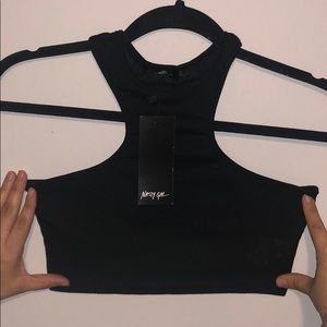 Nasty Gal Black Crop Top
